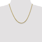Leslie's 10K 2.4mm Flat Beveled Curb Chain - Image 4