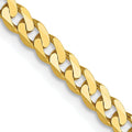 Leslie's 10K 2.4mm Flat Beveled Curb Chain