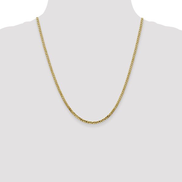 Leslie's 10K 2.4mm Flat Beveled Curb Chain - Image 4