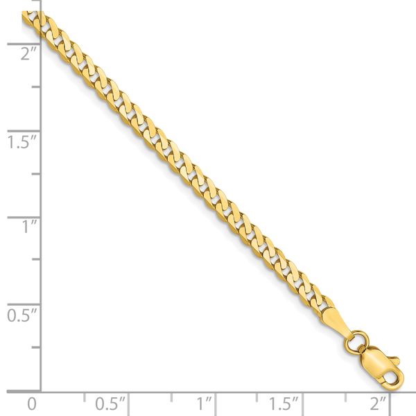 Leslie's 10K 2.4mm Flat Beveled Curb Chain - Image 2
