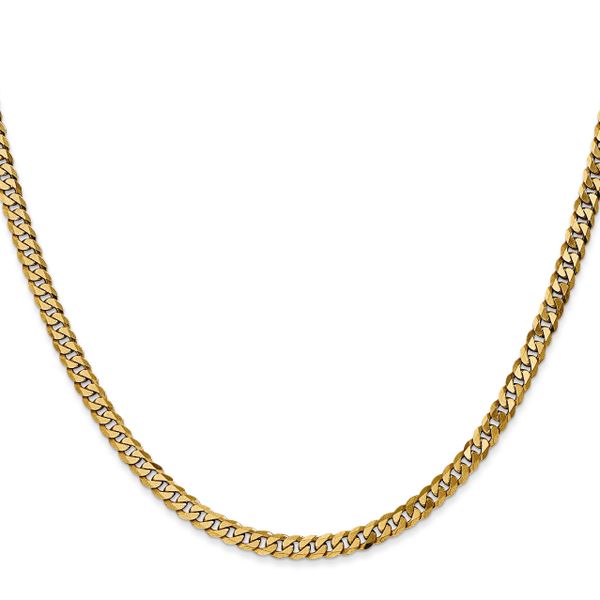 Leslie's 10K 3.9mm Flat Beveled Curb Chain - Image 2