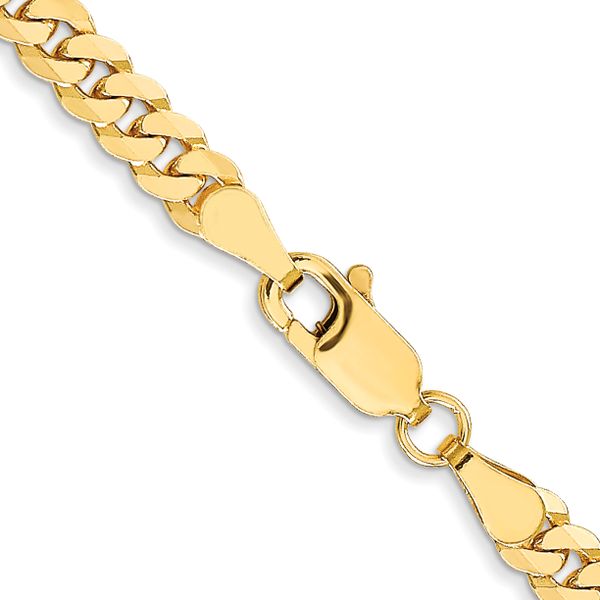 Leslie's 10K 3.9mm Flat Beveled Curb Chain - Image 3