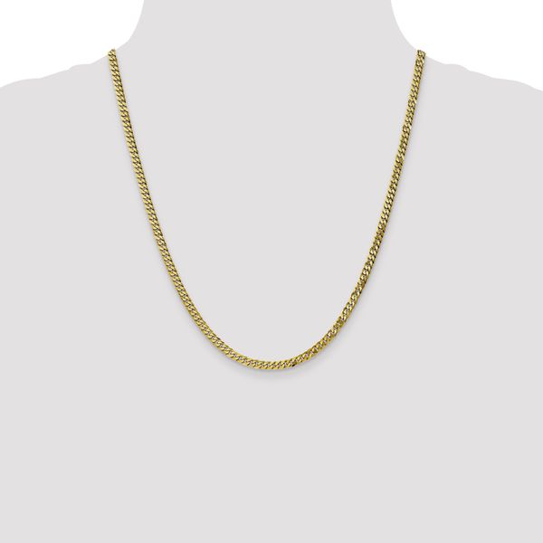 Leslie's 10K 3.9mm Flat Beveled Curb Chain - Image 4