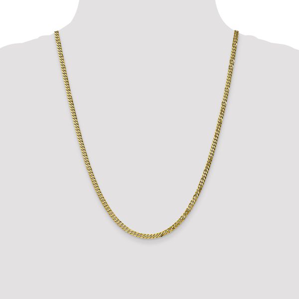 Leslie's 10K 3.9mm Flat Beveled Curb Chain - Image 4