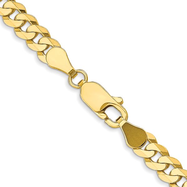 Leslie's 10K 4.6mm Flat Beveled Curb Chain - Image 3