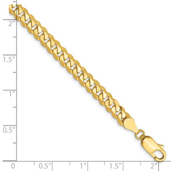 Leslie's 10K 4.6mm Flat Beveled Curb Chain - Image 2