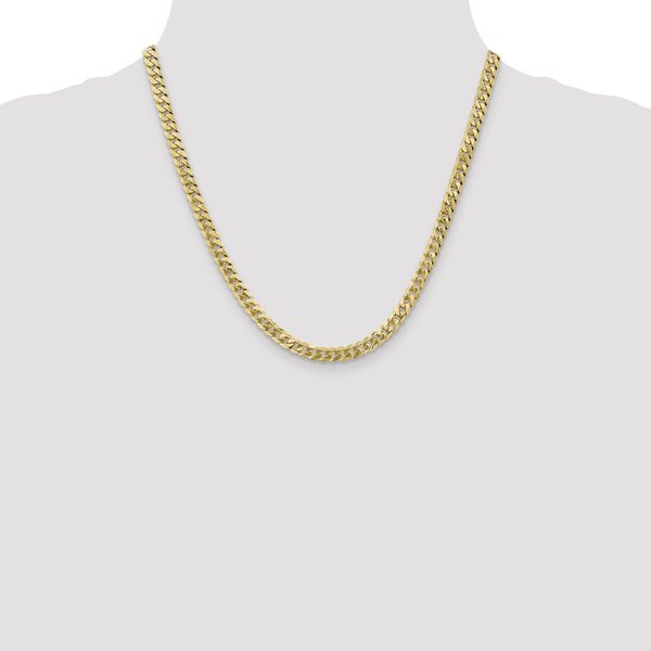 Leslie's 10K 5.75mm Flat Beveled Curb Chain - Image 4