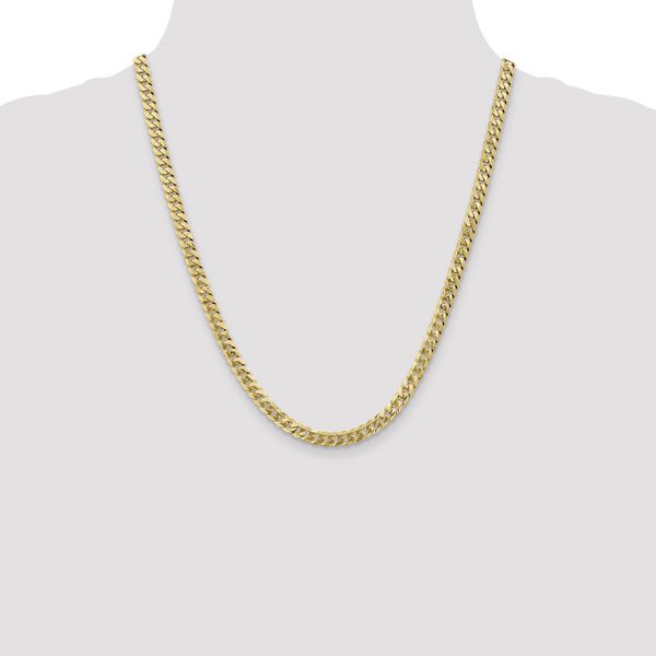 Leslie's 10K 5.75mm Flat Beveled Curb Chain - Image 4