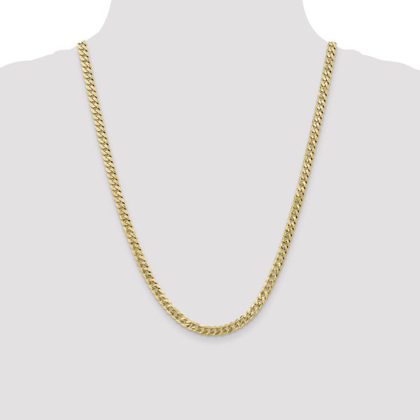 Leslie's 10K 5.75mm Flat Beveled Curb Chain - Image 4