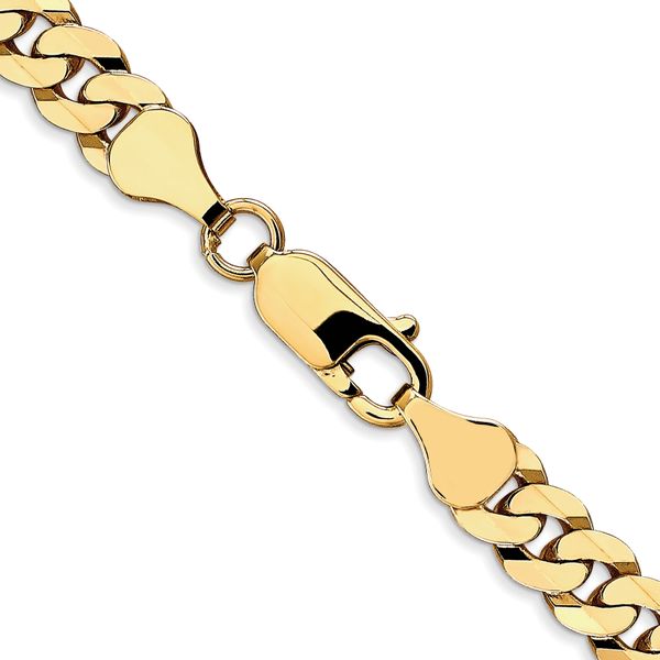 Leslie's 10K 6.1mm Flat Beveled Curb Chain - Image 3