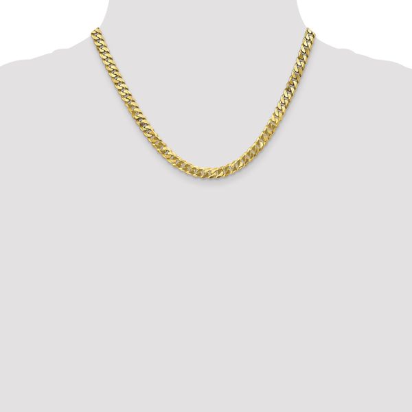 Leslie's 10K 6.1mm Flat Beveled Curb Chain - Image 4