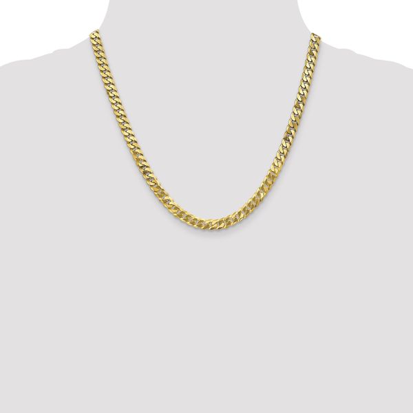Leslie's 10K 6.1mm Flat Beveled Curb Chain - Image 4