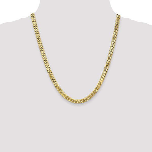 Leslie's 10K 6.1mm Flat Beveled Curb Chain - Image 4