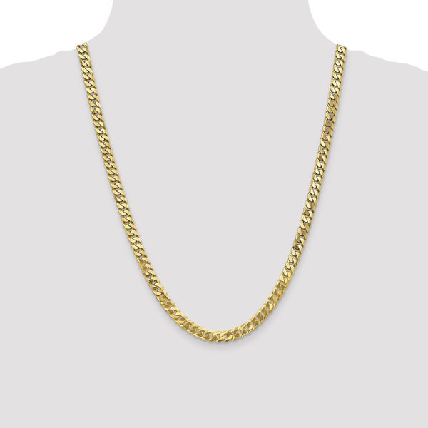 Leslie's 10K 6.1mm Flat Beveled Curb Chain - Image 4