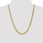 Leslie's 10K 6.1mm Flat Beveled Curb Chain - Image 4