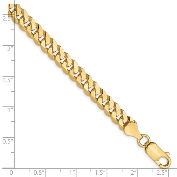 Leslie's 10K 6.1mm Flat Beveled Curb Chain - Image 2