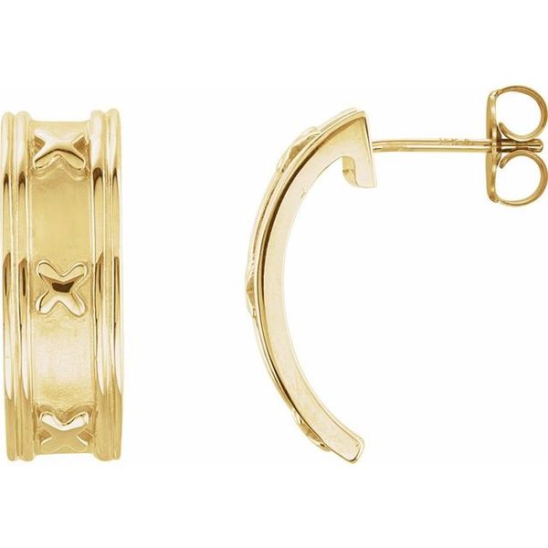 J-Hoop Earrings