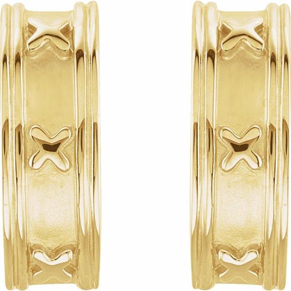J-Hoop Earrings - Image 2