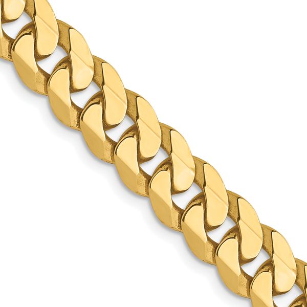 Leslie's 10K 7.25mm Flat Beveled Curb Chain