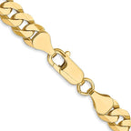 Leslie's 10K 7.25mm Flat Beveled Curb Chain - Image 3
