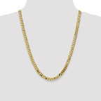 Leslie's 10K 7.25mm Flat Beveled Curb Chain - Image 4