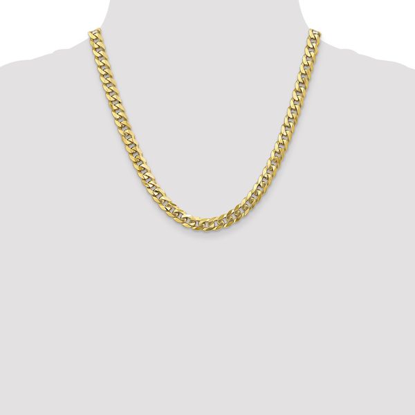 Leslie's 10K 8mm Flat Beveled Curb Chain - Image 4