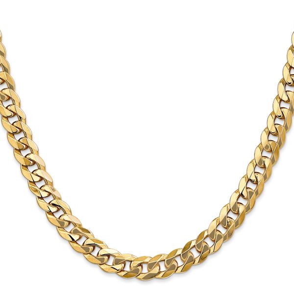 Leslie's 10K 8mm Flat Beveled Curb Chain - Image 2