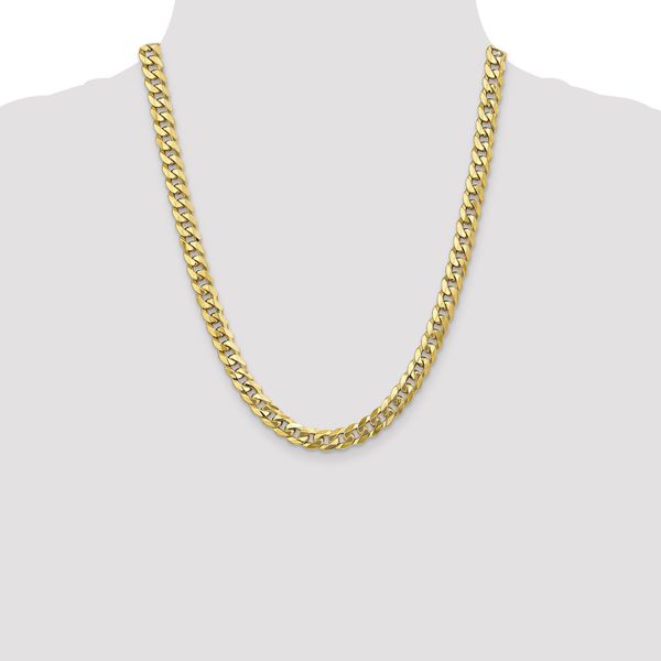 Leslie's 10K 8mm Flat Beveled Curb Chain - Image 4