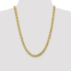 Leslie's 10K 8mm Flat Beveled Curb Chain - Image 4