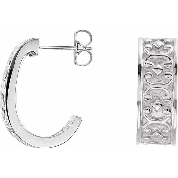 J-Hoop Earrings