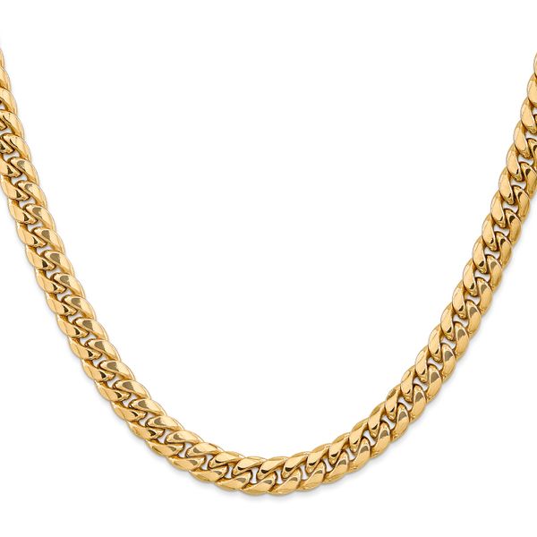 Leslie's 10K 7.3mm Semi-Solid Miami Cuban Chain - Image 2