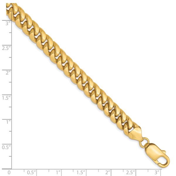 Leslie's 10K 7.3mm Semi-Solid Miami Cuban Chain - Image 2
