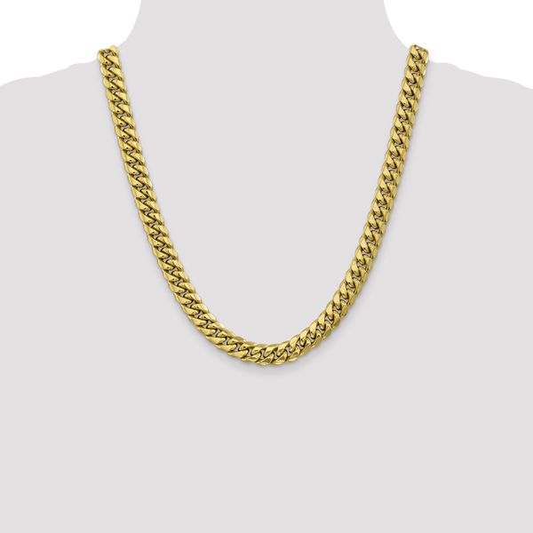 Leslie's 10K Semi-Solid 9.3mm Miami Cuban Chain - Image 4