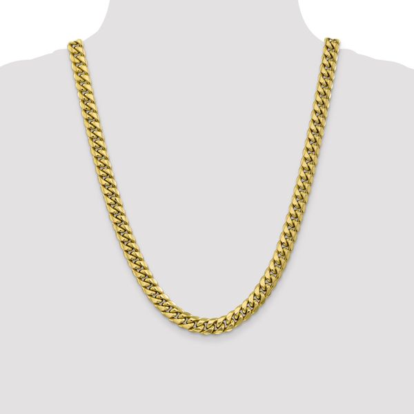 Leslie's 10K Semi-Solid 9.3mm Miami Cuban Chain - Image 4