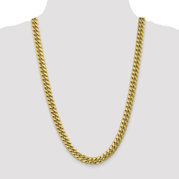 Leslie's 10K Semi-Solid 9.3mm Miami Cuban Chain - Image 4