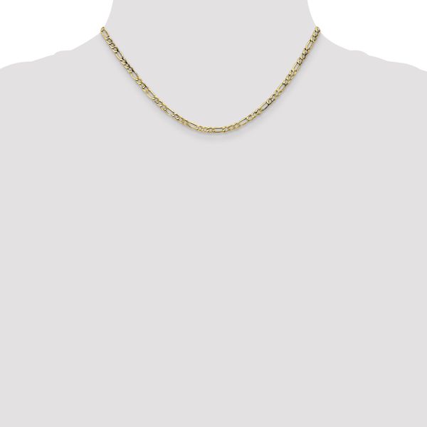 Leslie's 10K 3.5mm Semi-Solid Figaro Chain - Image 4