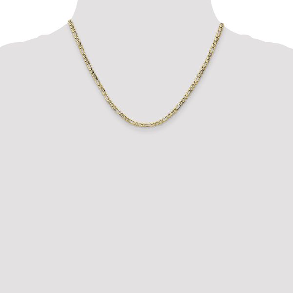 Leslie's 10K 3.5mm Semi-Solid Figaro Chain - Image 4