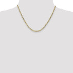 Leslie's 10K 3.5mm Semi-Solid Figaro Chain - Image 4
