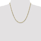 Leslie's 10K 3.5mm Semi-Solid Figaro Chain - Image 4