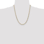 Leslie's 10k 3.5mm Semi-Solid Figaro Chain - Image 4