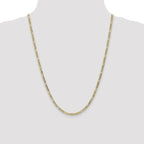 Leslie's 10K 3.5mm Semi-Solid Figaro Chain - Image 4
