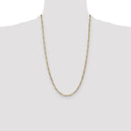 Leslie's 10k 3.5mm Semi-Solid Figaro Chain - Image 4
