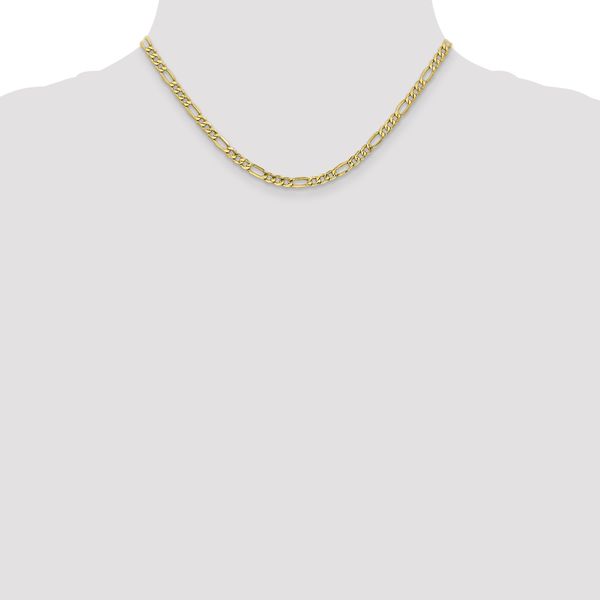 Leslie's 10K 4.75mm Semi-Solid Figaro Chain - Image 4