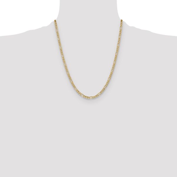 Leslie's 10k 4.75mm Semi-Solid Figaro Chain - Image 4