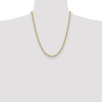 Leslie's 10k 4.75mm Semi-Solid Figaro Chain - Image 4