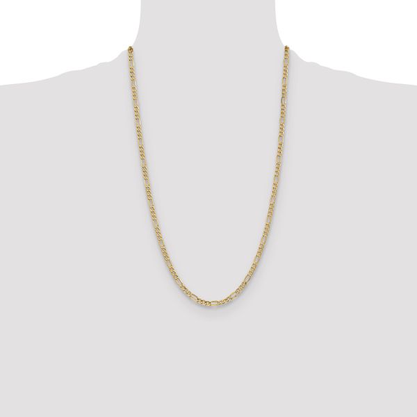 Leslie's 10k 4.75mm Semi-Solid Figaro Chain - Image 4