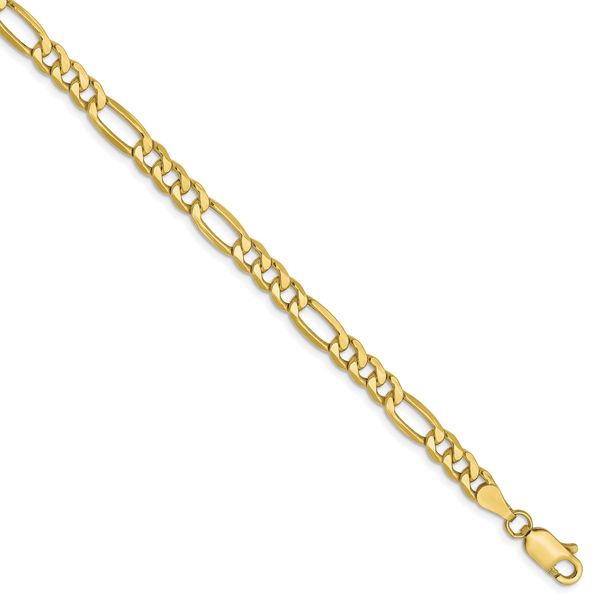 Leslie's 10K 4.75mm Semi-Solid Figaro Chain