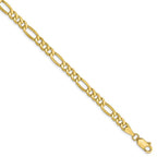 Leslie's 10K 4.75mm Semi-Solid Figaro Chain