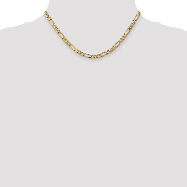 Leslie's 10K 5.35mm Semi-Solid Figaro Chain - Image 4