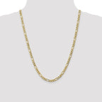 Leslie's 10K 5.35mm Semi-Solid Figaro Chain - Image 4